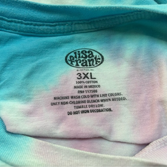 Lisa Frank Tikanni the husky puppy graphic tie dye plus size t shirt Size 3XL - Picture 5 of 7